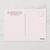 Adres Paarse Gele Waterverf Floral Change Briefkaart (Achterkant)