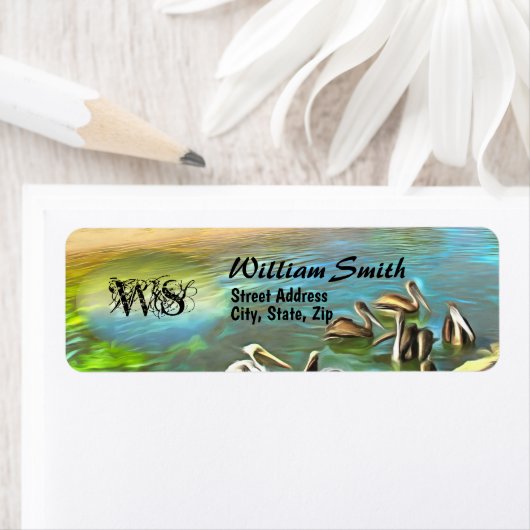 Adres Pelicans 0330 Etiket (Insitu)