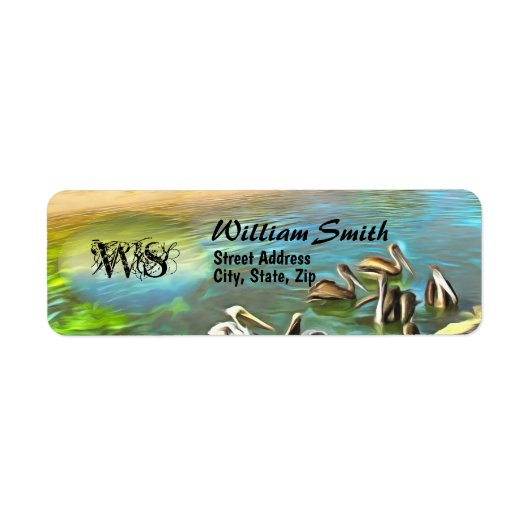 Adres Pelicans 0330 Etiket (Voorkant)