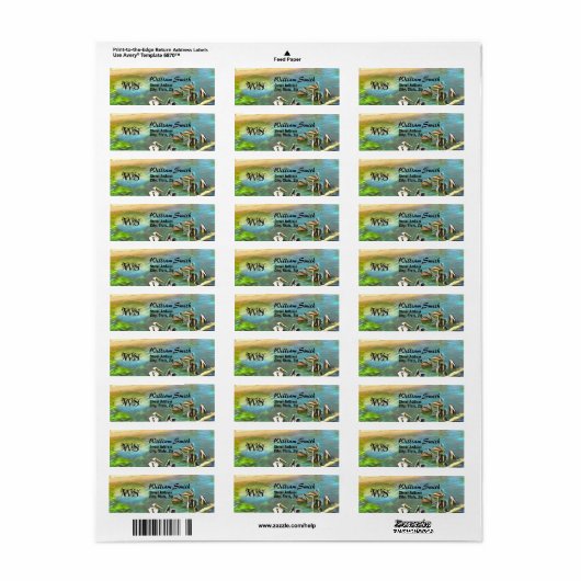 Adres Pelicans 0330 Etiket (Full Sheet)