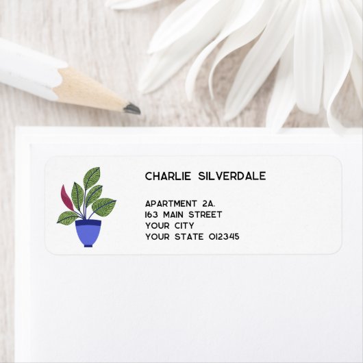 Adres plant retourneren etiket (Insitu)