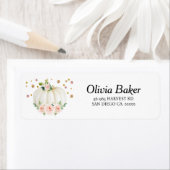 Adres pompoen Baby shower Etiket (Insitu)