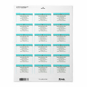 Adres professionele landschapsarchitectuur etiket (Full Sheet)