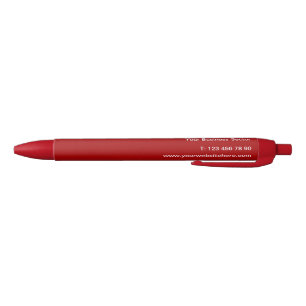 Adres promotiebedrijf - Rood - Blauwe Inkt Pen
