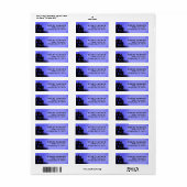 Adres retour label - Haunted House & Moon (Full Sheet)