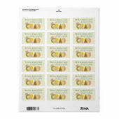 Adres Retourlabel Grad Afstuderen Retro Sticker (Full Sheet)