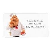 Adres Retourlabels Bakkerij Ijs Chef Etiket (Voorkant)