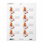Adres Retourlabels Bakkerij Ijs Chef Etiket (Full Sheet)