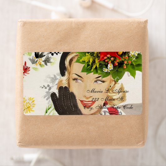 Adres Retourlabels Voman Floral Etiket (Insitu)