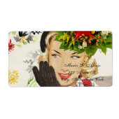 Adres Retourlabels Voman Floral Etiket (Voorkant)