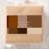 Adres Return Labels Bruin Squares (Insitu)