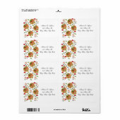 Adres Return Labels Pizza Pie Oliving (Full Sheet)