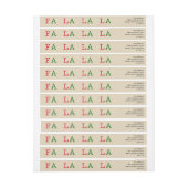 Adres Rood en groen Fa La La La La Holiday (Vel)