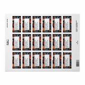 Adres Rosepaint Rosemaling 1 van 6 Etiket (Full Sheet)