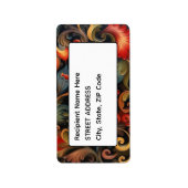 Adres Rosepaint Rosemaling 2 van 6 Etiket (Voorkant)