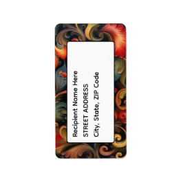 Adres Rosepaint Rosemaling 2 van 6 Etiket