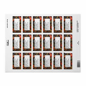 Adres Rosepaint Rosemaling 2 van 6 Etiket (Full Sheet)