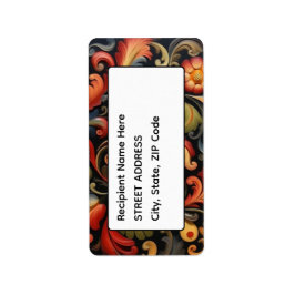 Adres Rosepaint Rosemaling 4 van 6 Etiket