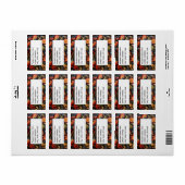 Adres Rosepaint Rosemaling 4 van 6 Etiket (Full Sheet)