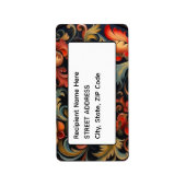 Adres Rosepaint Rosemaling 6 van 6 Etiket (Voorkant)