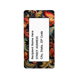 Adres Rosepaint Rosemaling 6 van 6 Etiket