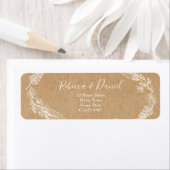 Adres Rustic Floral Etiket (Insitu)