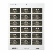 Adres Rustig Land Buck and Doe Etiket (Full Sheet)