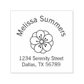 Adres Sakura Cherry Blossom Flower Arch Zelfinktende Stempel (Design)