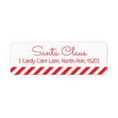 Adres Santa Claus Label (Voorkant)