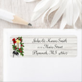 Adres Sneeuw en kerstboom Etiket (Insitu)