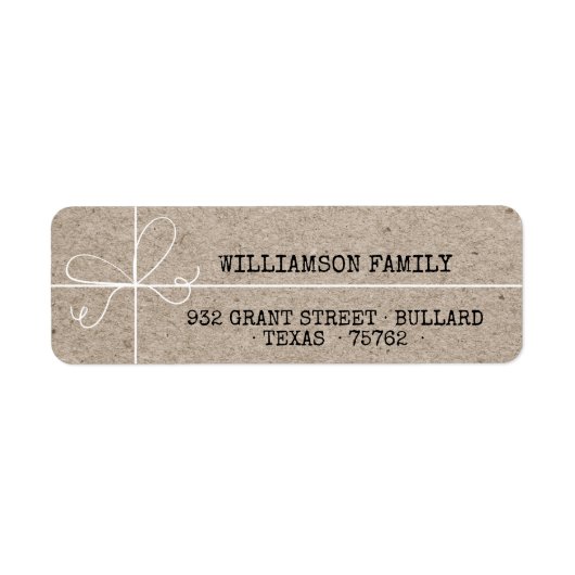 Adres speciale bezorgingsportefeuille etiket (Voorkant)