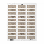 Adres speciale bezorgingsportefeuille etiket (Full Sheet)