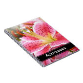 Adres "Stargazer" Lilies Notitieboek (Rechterzijde)