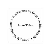 Adres stempel met jouw tekst (Afrduk)