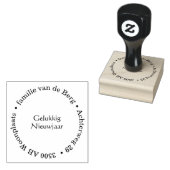 Adres stempel met jouw tekst | gelukkig nieuwjaar (Gestempeld)