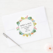 ADRES STICKER TROPICAL (Envelop)