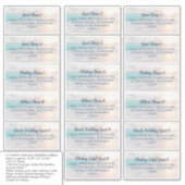 Adres strandgast sticker (Voorkant)