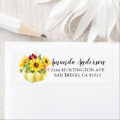 Adres Sunflower Bouquet Pumpkin Etiket (Insitu)