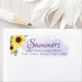 Adres Sunflower Lavender Etiket (Insitu)
