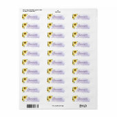 Adres Sunflower Lavender Etiket (Full Sheet)