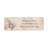 Adres Sweet Bunny Rabbit Etiket (Voorkant)