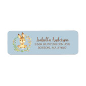 Adres Sweet Little Bunny Baby shower Label (Voorkant)