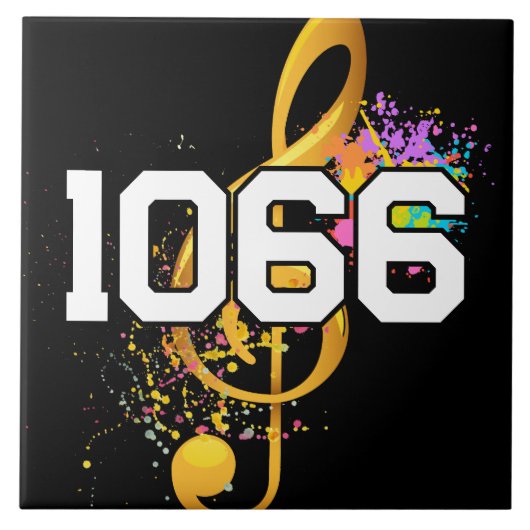 Adres Tegel Musical Family Bewerkbare nummers Tegeltje (Voorkant)