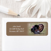 Adres terugkeer Wild Turkije Etiket (Insitu)