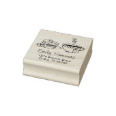 Adres theewagen rubberstempel (Stempel)
