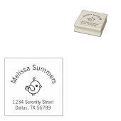 Adres tiny Cartoon Bird Arch Rubberstempel (Gestempeld)