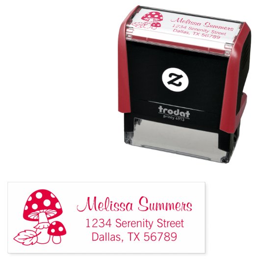 Adres Toadstool Mushrooms Zelfinktende Stempel (In situ)