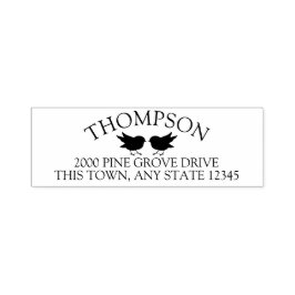 Adres Tortelduifjes Zelfinktende Stempel