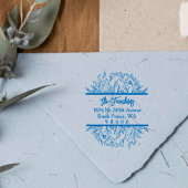 Adres Trendy Simple Fancy Wildbloemen & Twigs Rubberstempel