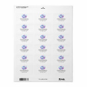 Adres van Cute Dolphin Zeewezen Etiket (Full Sheet)